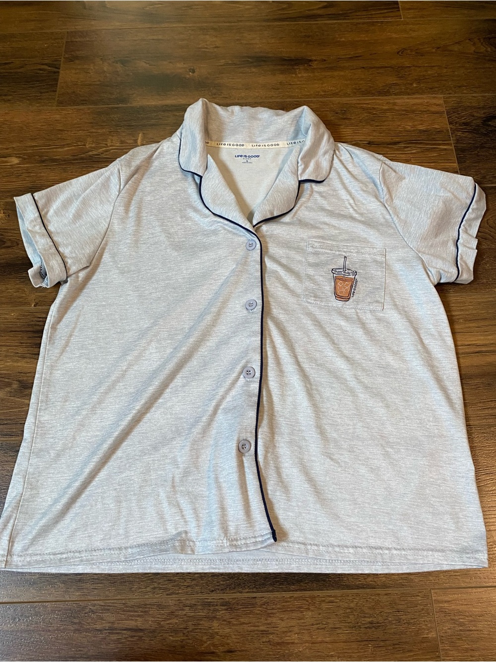 Life Is Good grey pajama set size large - Picture 2 of 14